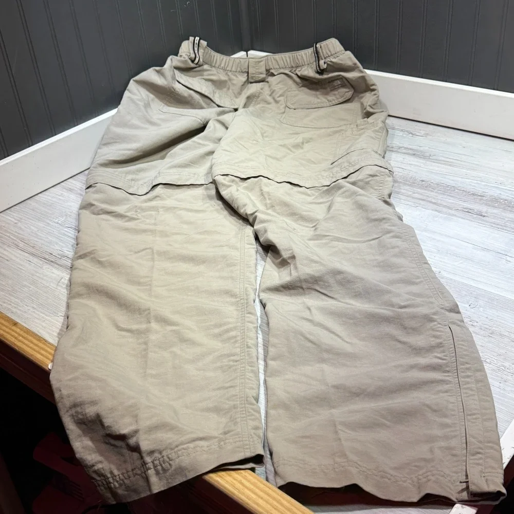 VTG The North Face Convertible Belt Pants Zip Off Leg Cargo Hiking Pants Mens XL